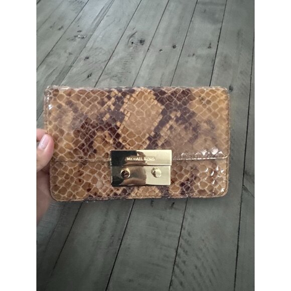 Michael Kors - Snakeskin style Leather - Mini Crossbody Handbag - Picture 1 of 12